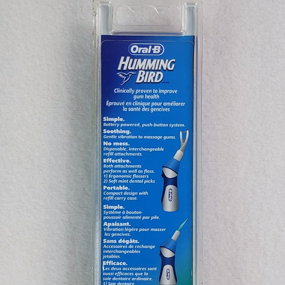 Brand New Oral-B Hummingbird Power Gum Stimulator 3 Flosser Head Starter Pack - Picture 9 of 10